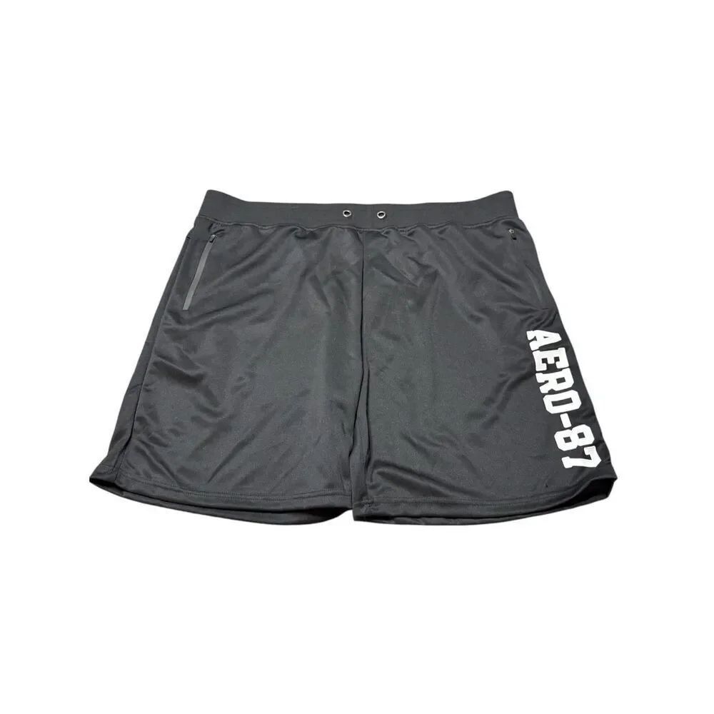 Aeropostale Mens 3XL Shorts Sweats Loungewear Maximum Comfort Black